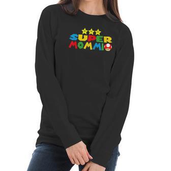 Funny Super Mommio Video Game Lover Mothers Day Women Long Sleeve Tshirt | Favorety CA