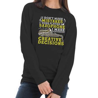 Funny Tenor Saxophone Gift Men Women Boys Girls Sax Players Women Long Sleeve Tshirt | Favorety CA