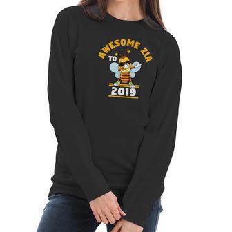 Future Zia Dabbing Bee Aunt To Be 2019 Women Long Sleeve Tshirt | Favorety