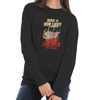 God Accepts Tradeins Inspirational Christian Women Long Sleeve Tshirt | Favorety UK