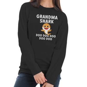 Grandma Shark Baby Shark Doo Doo Doo Women Long Sleeve Tshirt | Favorety