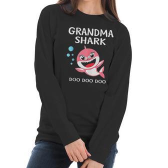 Grandma Shark Doo Doo Halloween Costume Christmas Gift Women Long Sleeve Tshirt | Favorety