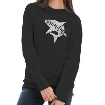 Grandma Shark Matching Family Women Long Sleeve Tshirt | Favorety AU