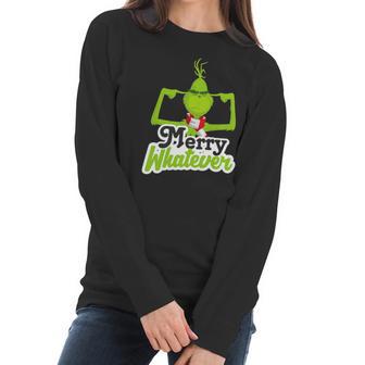 Grinch Christmas Merry Whatever Women Long Sleeve Tshirt | Favorety DE