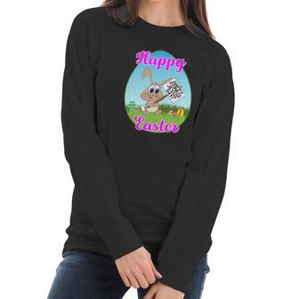 Happy Easter Happy Zombie Jesus Day Bunny Protestor Women Long Sleeve Tshirt | Favorety UK