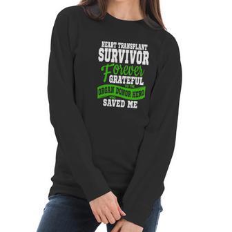 Heart Transplant Organ Recipient Survivor Gift Women Long Sleeve Tshirt | Favorety UK