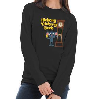 Hickory Dickory Dock Nursery Rhyme Women Long Sleeve Tshirt | Favorety UK