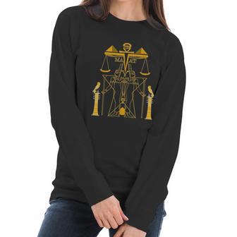 Hip Hop Hipster Egypt Goddess Maat Maat Women Long Sleeve Tshirt | Favorety CA