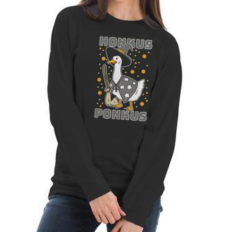 Honkus Ponkus Funny Duck Halloween Women Long Sleeve Tshirt | Favorety AU