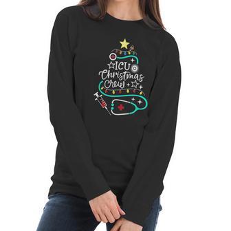 Icu Christmas Crew Intensive Care Women Long Sleeve Tshirt | Favorety UK