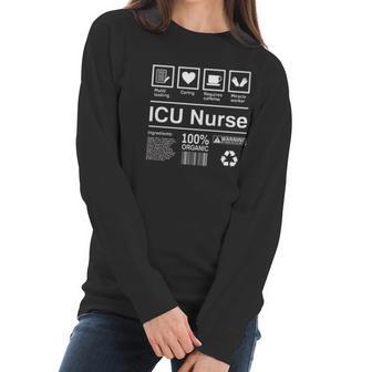 Intensive Care Unit Icu Nurse Funny Nursing Gifts Women Long Sleeve Tshirt | Favorety