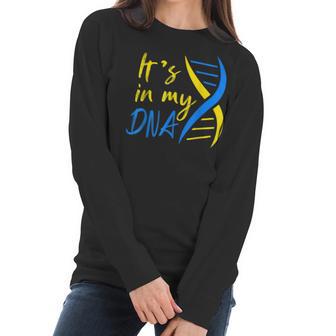 Its In My Dna Support Ukraine I Stand With Ukraine Men Women T-Shirt Graphic Print Casual Unisex Tee Women Long Sleeve Tshirt | Favorety CA