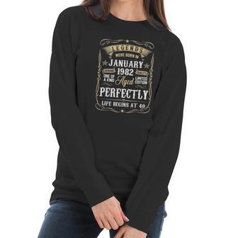 January 1982 40Th Birthday Gift 40 Years Old Men Women Women Long Sleeve Tshirt | Favorety DE