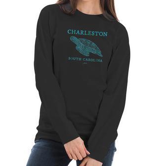 Jcombs Charleston Gliding Sea Turtle Women Long Sleeve Tshirt | Favorety CA