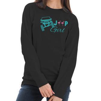 Jeep Girl Flamingo Women Long Sleeve Tshirt | Favorety CA