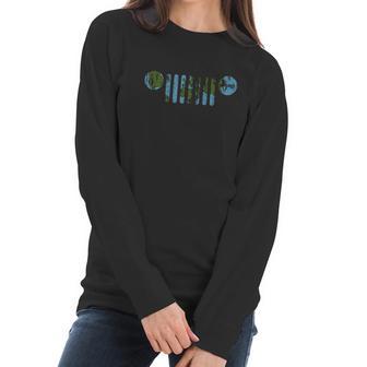 Womens Jeep Theres Only One Earth Jeep Grille Women Long Sleeve Tshirt | Favorety DE