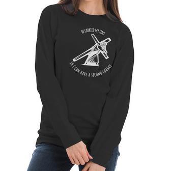 Jesus Carried My Sins Christian Women Long Sleeve Tshirt | Favorety