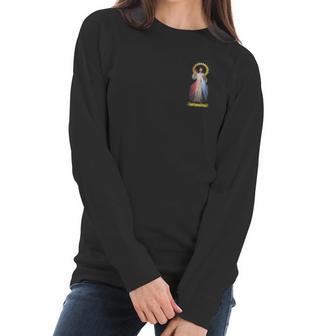 Jesus Divine Mercy Saint Faustina Catholic Prayer 01 Women Long Sleeve Tshirt | Favorety CA