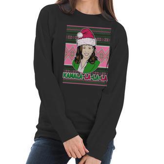 Kamala La La La Aka Ugly Christmas Sweater Women Long Sleeve Tshirt | Favorety CA