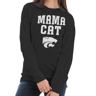 Kansas State Wildcats Mama Cat Apparel Women Long Sleeve Tshirt | Favorety DE