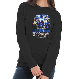 Kentucky 2019 Belk Bowl Champions Kentucky Vs Virginia Tech Shirt Women Long Sleeve Tshirt | Favorety CA