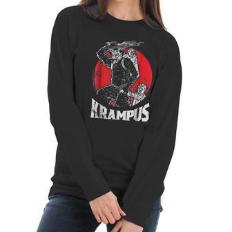 Krampus Christmas Gift Women Long Sleeve Tshirt | Favorety