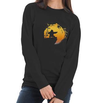 Kung Fu Panda Po Tai Chi Sunset Silhouette Women Long Sleeve Tshirt | Favorety DE