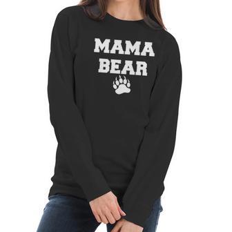 Ladies Mama Bear Cute Mom Mommy Women Long Sleeve Tshirt | Favorety DE