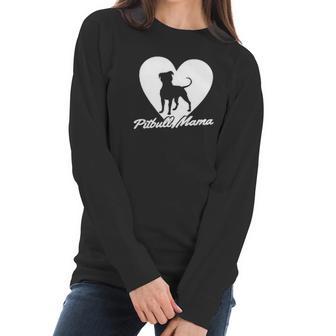 Ladies Pitbull Mama Pitt Bully Dog Lover Gift Women Long Sleeve Tshirt | Favorety DE