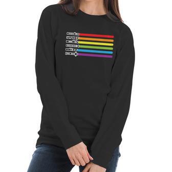 Lgbt Gay Saber Tee Rainbow Lgbt Pride Month 2022 Graphic Design Printed Casual Daily Basic Women Long Sleeve Tshirt | Favorety DE