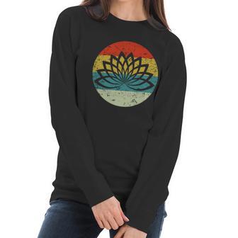 Lotus Flower Yoga Logo Women Long Sleeve Tshirt | Favorety AU