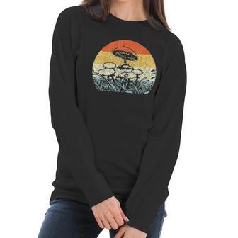 Magic Mushrooms Vintage Women Long Sleeve Tshirt | Favorety UK