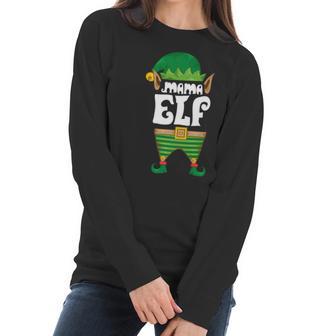 Mama Elf Christmas Mothers Day Goblin Lover Cute Gift Women Long Sleeve Tshirt | Favorety AU