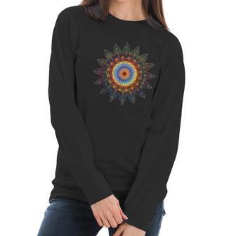 Mandala Sacred Geometry Prana Art Yoga Women Long Sleeve Tshirt | Favorety DE