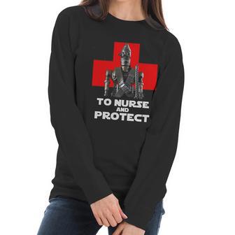 The Mandalorian To Nurse And Protect Women Long Sleeve Tshirt | Favorety DE