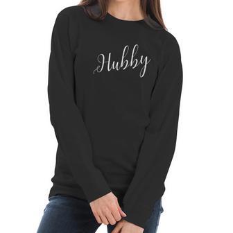 Matching Hubby Wifey Couples Wedding Gift Women Long Sleeve Tshirt | Favorety