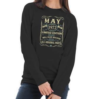 May 1972 49Th Birthday 49 Years Old Men Women Women Long Sleeve Tshirt | Favorety AU