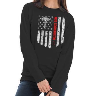 Mds Coordinator American Flag Rn Registered Nurse Gift Women Long Sleeve Tshirt | Favorety CA