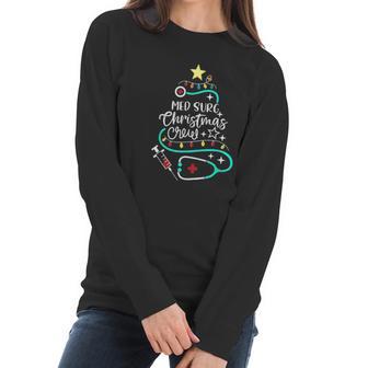 Med Surg Christmas Crew Medical Surgical Nurse Secretary Women Long Sleeve Tshirt | Favorety