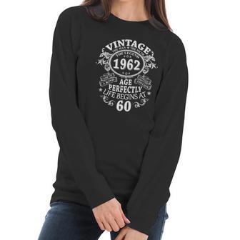 Mens Vintage 1962 The Man Myth Legend 60 Years Old Birthday Gifts Women Long Sleeve Tshirt | Favorety UK