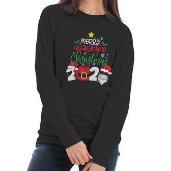 Merry Christmas 2020 Social Distancing Women Long Sleeve Tshirt | Favorety CA