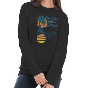 Mixer Catalina Wine Palm And Beach Women Long Sleeve Tshirt | Favorety CA