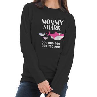 Mommy Shark Doo Doo Gift For Mothers Day Matching Family Women Long Sleeve Tshirt | Favorety UK