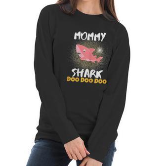 Mommy Shark Mothers Day Gift For Wife Birthday Christmas Women Long Sleeve Tshirt | Favorety AU