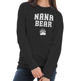 Montana Grizzlies Nana Bear Apparel Women Long Sleeve Tshirt | Favorety AU