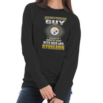 Nfl-Steelers 162 Guy Loves Beer Women Long Sleeve Tshirt | Favorety