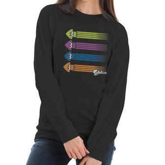 Nintendo Splatoon Inkling Squid Rainbow Women Long Sleeve Tshirt | Favorety AU