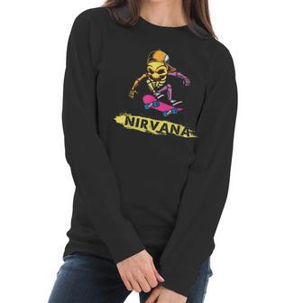 Nirvanas Skateboard Skelton V2 Men Women T-Shirt Graphic Print Casual Unisex Tee Women Long Sleeve Tshirt | Favorety CA