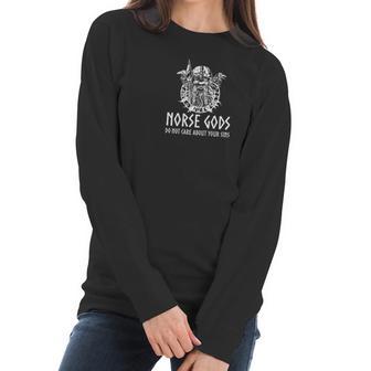 Odin Viking Mythology Norse Gods Do Not Care About Your Sins Women Long Sleeve Tshirt | Favorety DE