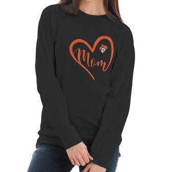 Oklahoma State Cowboys Heart Mom Women Long Sleeve Tshirt | Favorety CA